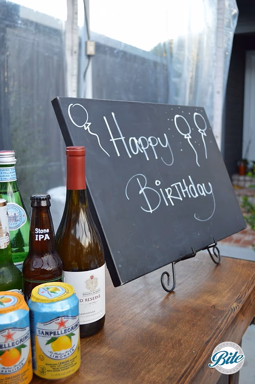 Happy Birthday Sign On Bar