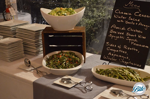 Market veggies and delicious salads