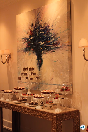 Romantic over-the-top Valentine's Dessert Display