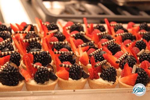 Sea of fruit tarts