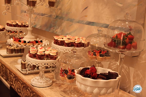 Valentine themed dessert display
