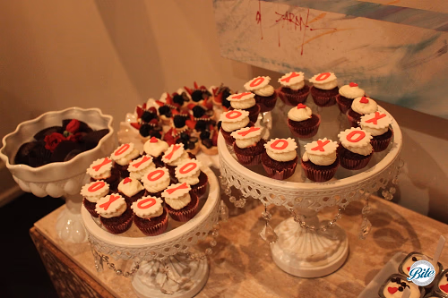 Our signature Valentine's Day XOXO cupcakes - too cute!