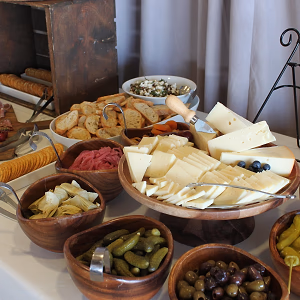 Antipasto and crostini display