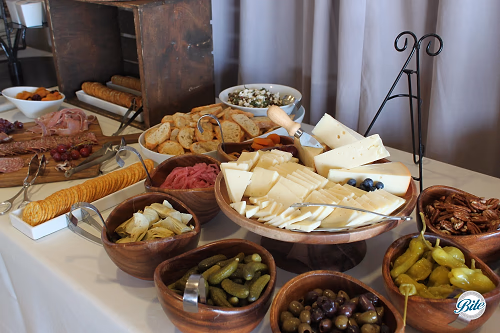 Antipasto and crostini display