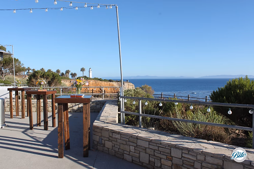 View of lighthouse from outdoor lounge