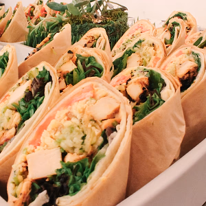 Chicken Wraps in Display