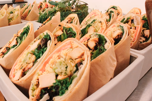 Chicken Wraps in Display