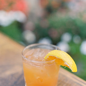 A delicious signature wedding cocktail - cheers!