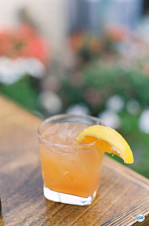 A delicious signature wedding cocktail - cheers!