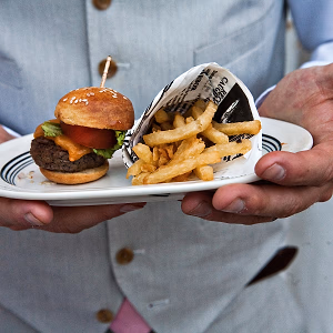 Mini Burger on Homemade Brioche and Truffle Fries