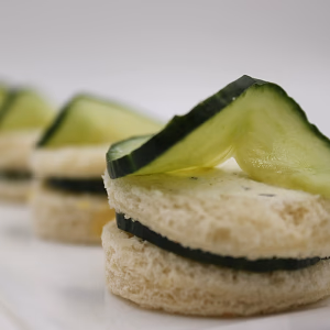 Cucumber Tea Sandwiches - Round