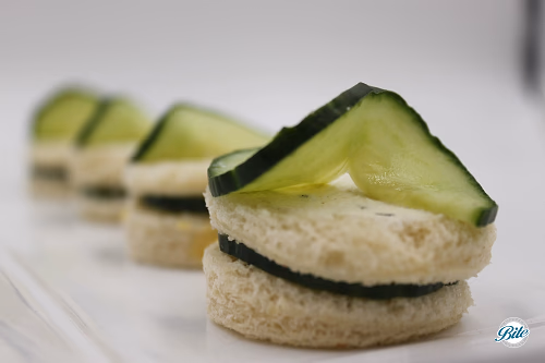 Cucumber Tea Sandwiches - Round