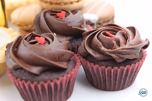 Chocolate Cupcakes with Heart