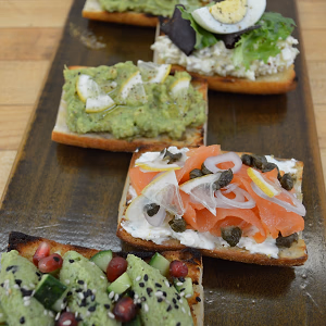 Tartines of different flavors