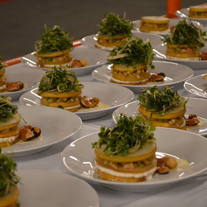 Stacked Pear Salad Plateup