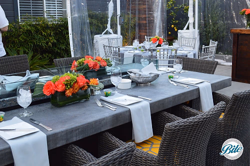 Table Settings in Backyard