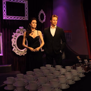 Coffee with Brad and Angelina