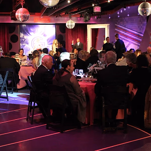 A festive 60th birthday crowd