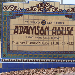 Adamson House Entry Sign