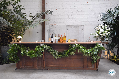 Bar @ Millwick Decorated with Floral