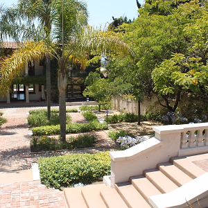 Courtyard and Lower Gardens @ Wattles Mansion