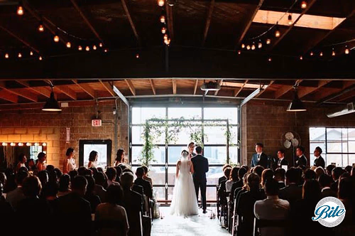 Wedding ceremony @ Smoky Hollow Studios