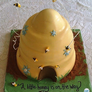 Baby Shower Beehive Cake