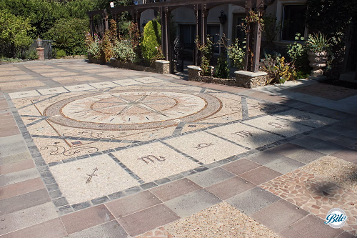 Mosaic Front Driveway @ Houdini Estate