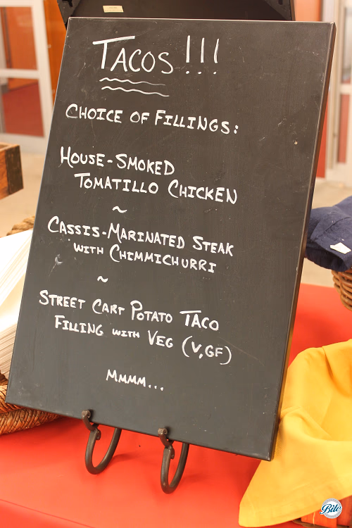 Taco Bar Menu