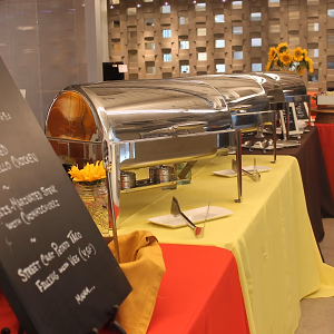 Taco Bar in Metal Chafing Dish