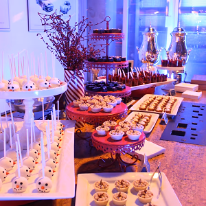 Holiday Dessert and Coffee Display