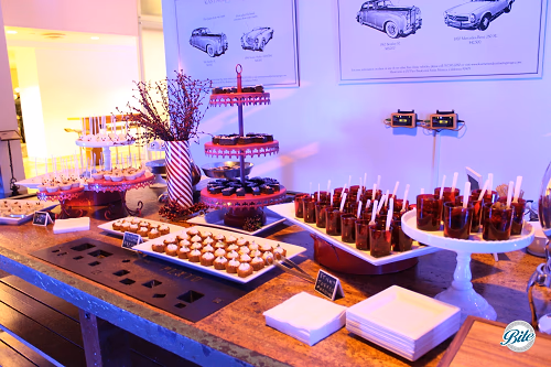 Sticky Toffee Pudding Dessert Shots on Holiday Display