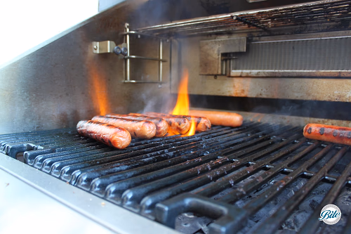 Hot Dogs on Grill
