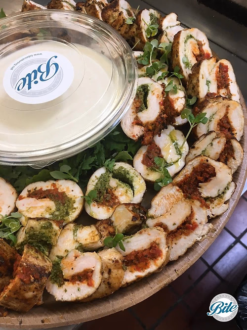 Chicken Roll w/ Pesto Duo