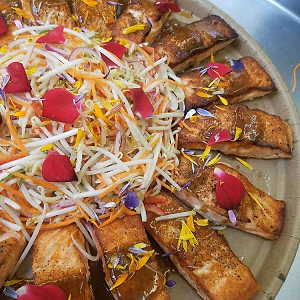 Seared Salmon w/ Ponzu Sauce