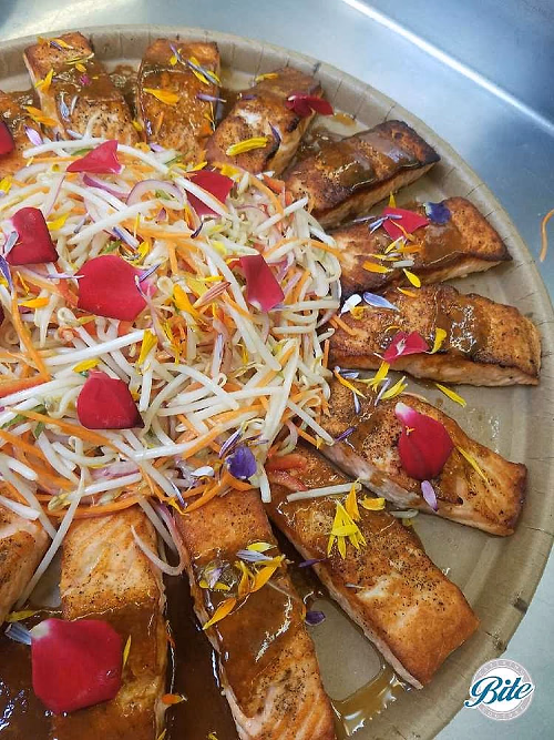 Seared Salmon w/ Ponzu Sauce