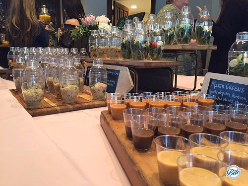 Closeup of Shaker Salad Bar