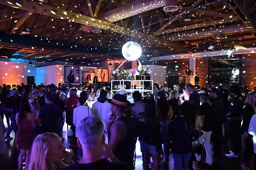 Bar w/ Disco Ball @ At the P