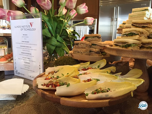 Canapes and Tea Sandwiches on Breakfast Display