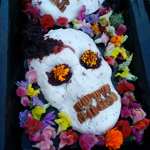 Bleeding Skull Halloween Appetizer