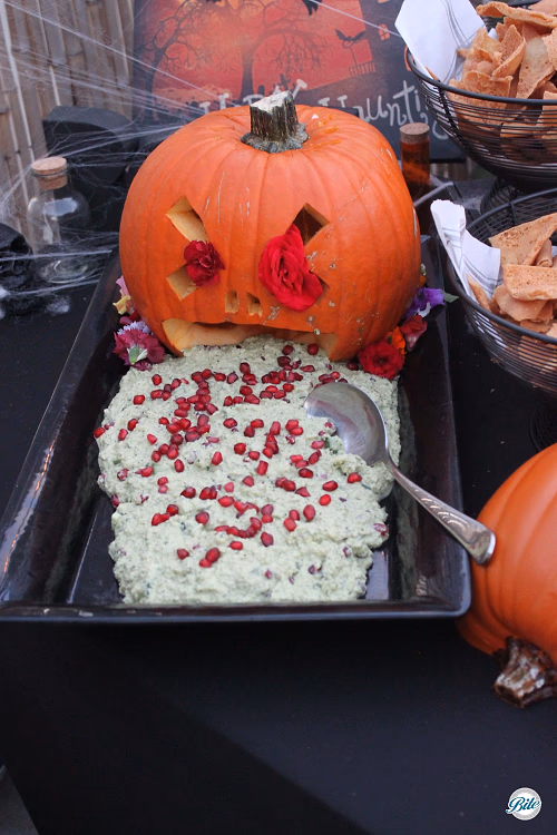 Puking Pumpkin Halloween Appetizer