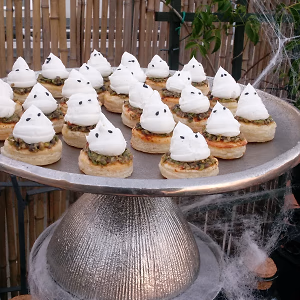 Ghostly Puff Pastry Canape