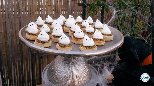 Ghostly Puff Pastry Canape