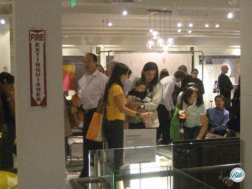 Customers Check Out Display