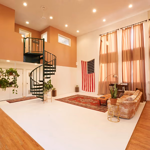 Forge West Loft Diagonal View of Space and Windows