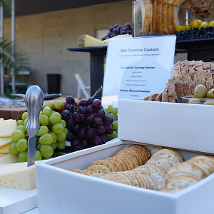 Crackers and Cheese on Charcuterie Station