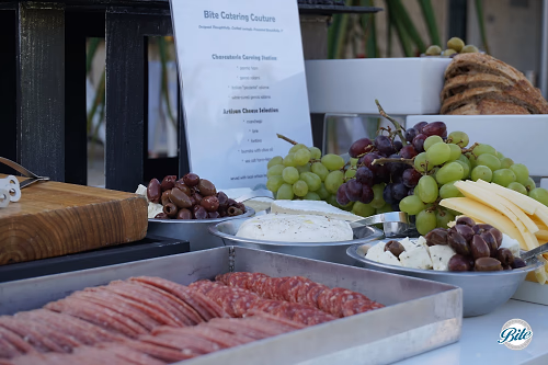Salami and Cheese on Charcuterie Station