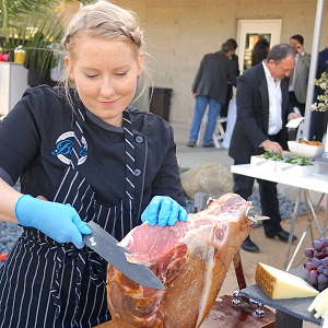 Chef Slicing Prosciutto