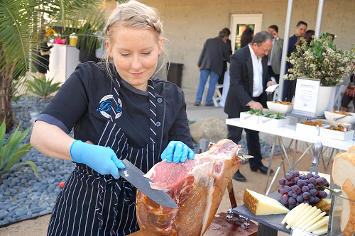 Chef Slicing Prosciutto