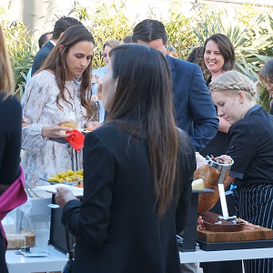 Guests at the Charcuterie Station